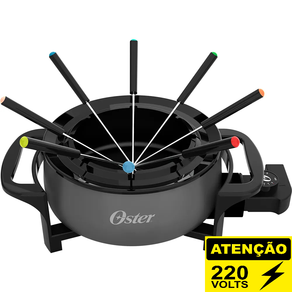 Panela Elétrica Fondue Oster 1000w Cinza - 220v