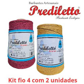 Kit 2 Barbantes Prediletto Fio 4 740m em Oferta na Shopee