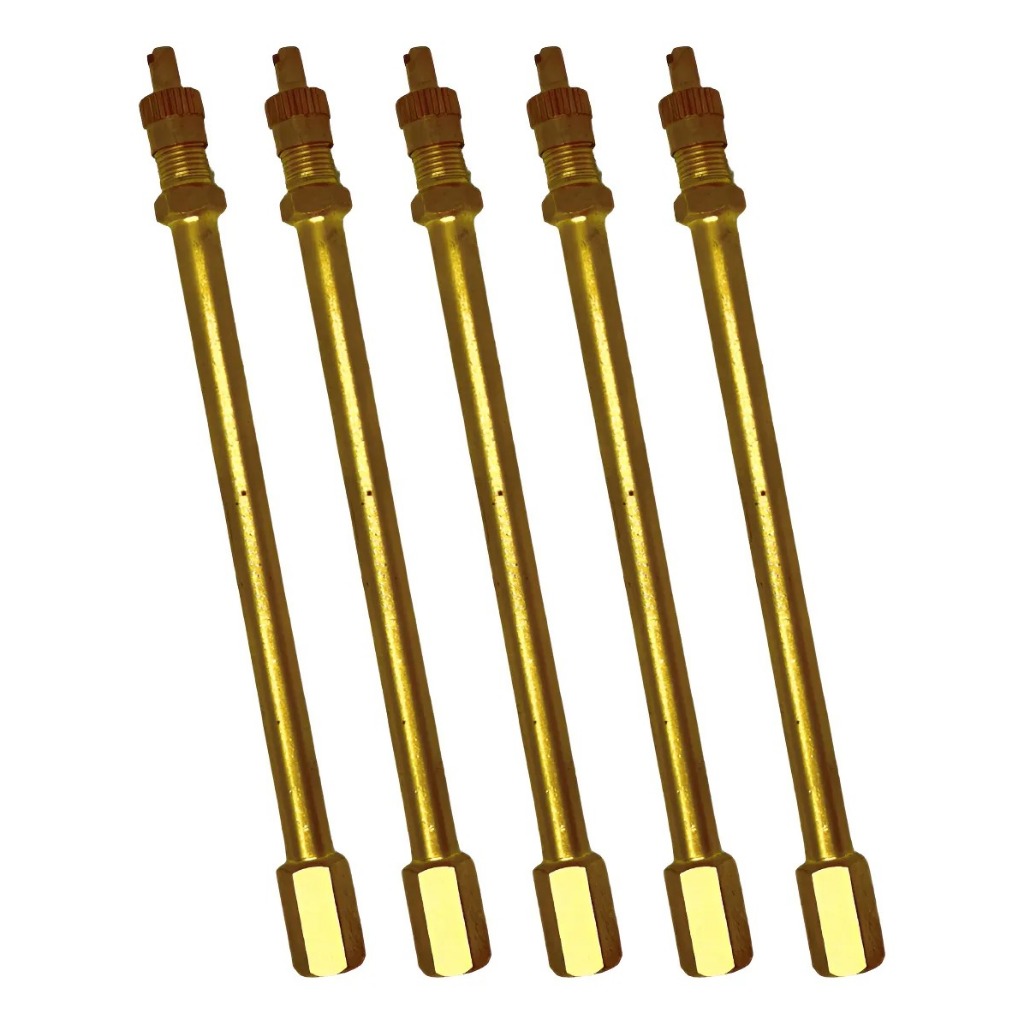 Kit 5 Prolongador Extensão De Metal Bico Caminhão 152,4mm
