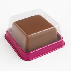 100 CAIXA PARA PÃO DE MEL QUADRADO - VERMELHO BWB14232 (CHOCO)
