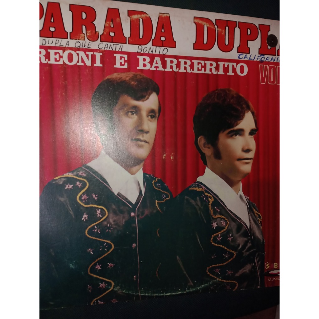 LP Vinil Parada Dupla Creone e Barrerito Menina Linda e Outras Vol.2/ Ler Descrição
