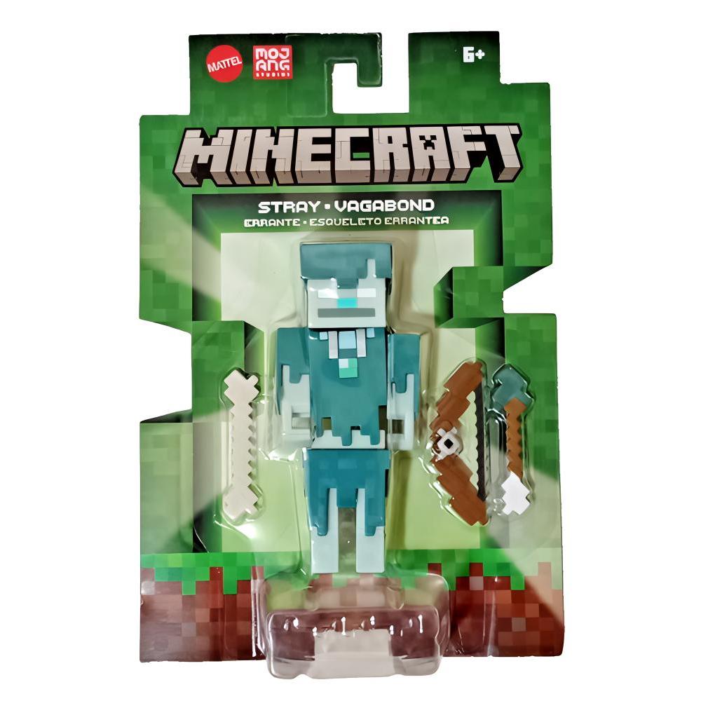 Boneco Minecraft Stray Com Arco e Flecha e Osso 4,5 - Mattel Gtp08 em Oferta na Shopee