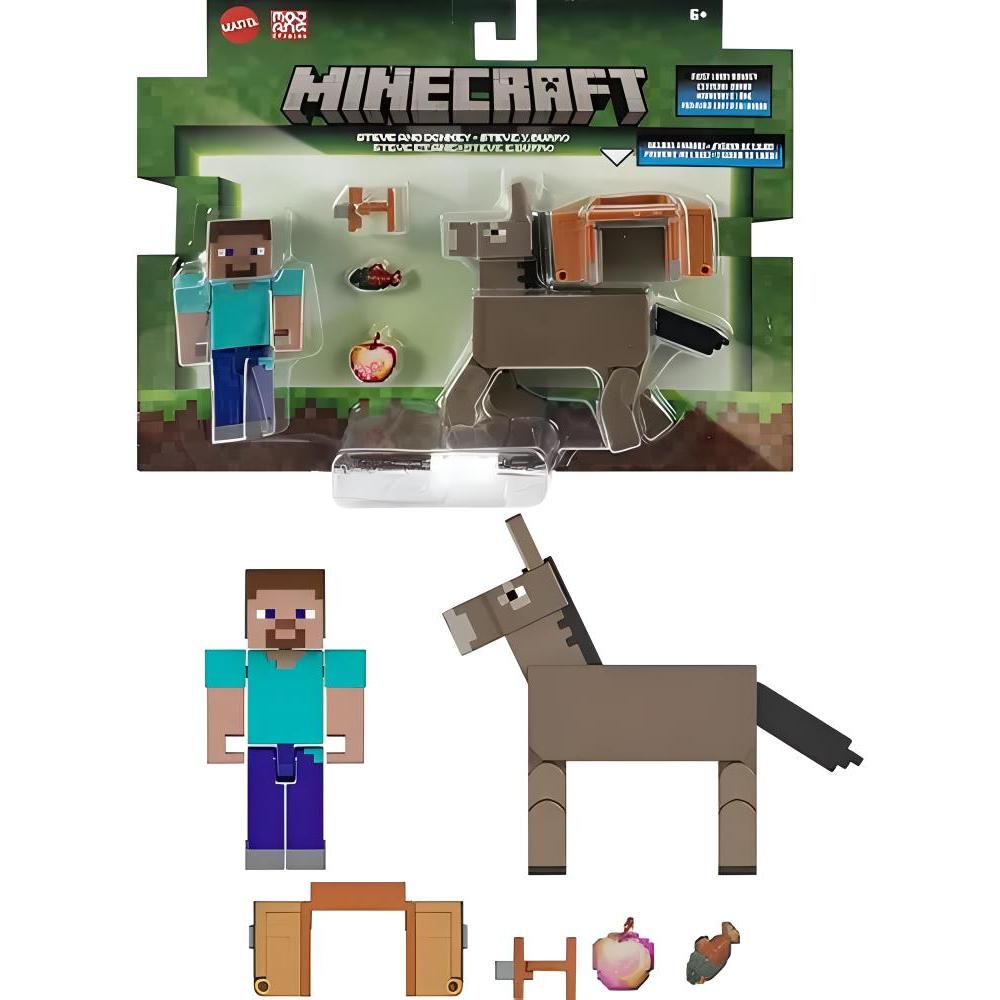 Minecraft Legends Steve E Burro - Mattel Gtt53