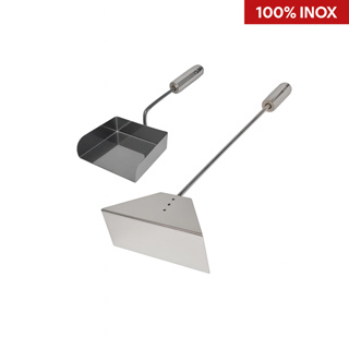 Kit Limpeza Churrasqueira Forno Inox Conjunto Pá de cinzas e Rastelo Churrasco Premium em Oferta na Shopee