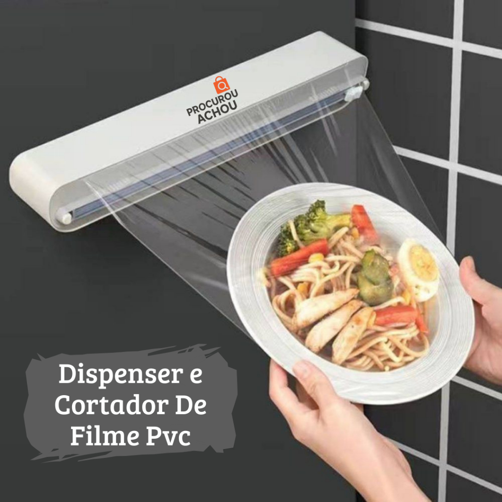 Dispenser e Cortador De Filme Pvc, Papel Alumínio, Papel Manteiga