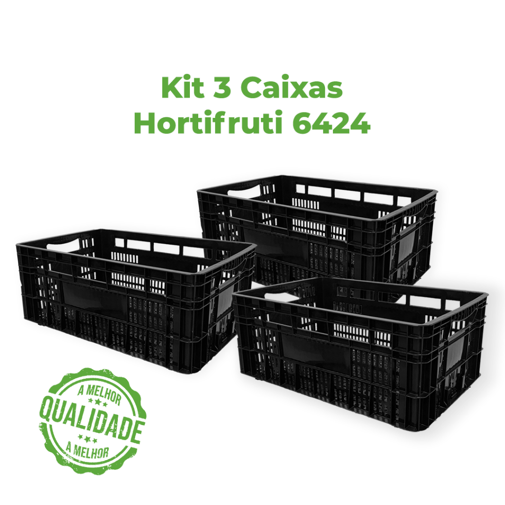 CAIXA HORTIFRUTI VAZADA 55 LITROS VERDURAS E LEGUMES