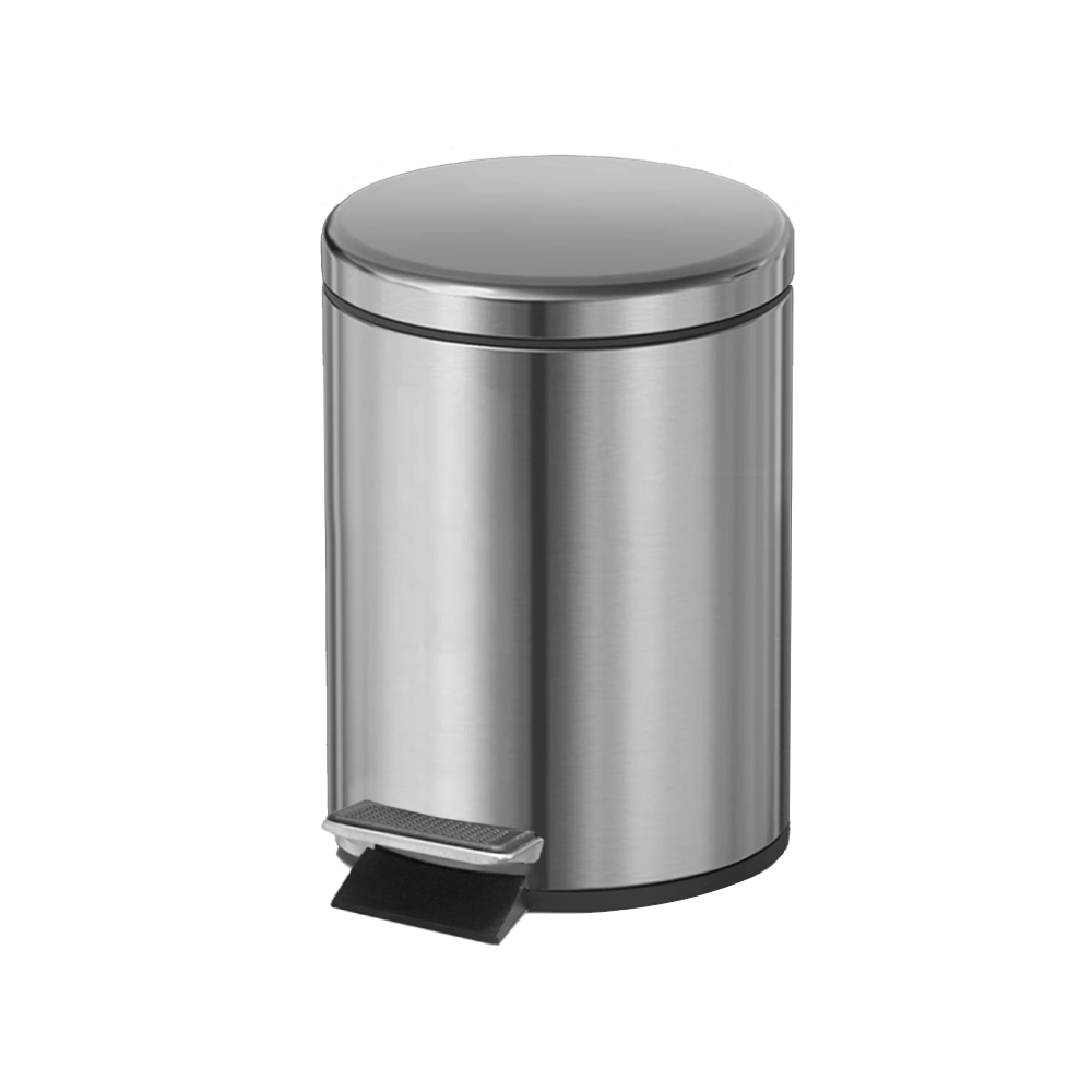 Lixeira Aço Inox 5/7/12/20L Cesto Removível Alça Pedal Banheiro Escritório Cozinha em Oferta na Shopee