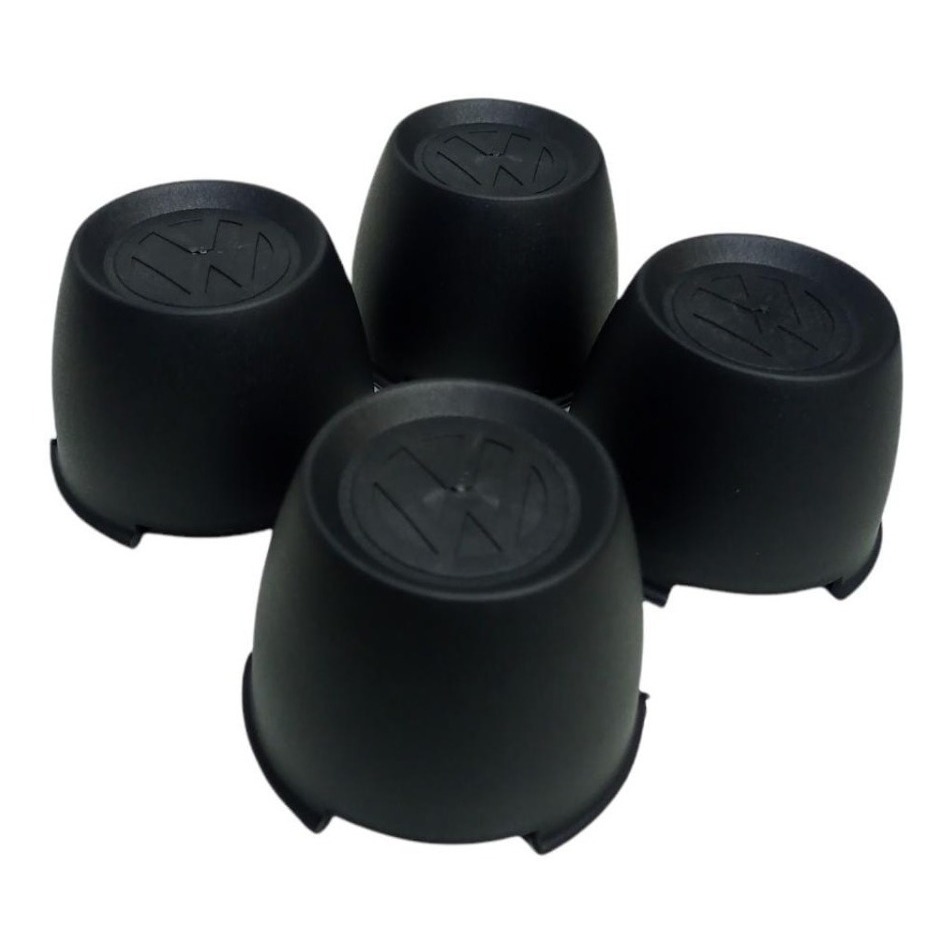 Kit Calota Plástico Vw Fusca Brasilia Cubo Roda C/ Encaixe