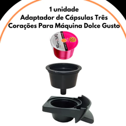 1 unidade Adaptador de Cápsulas Três Corações Para Máquina Dolce Gusto