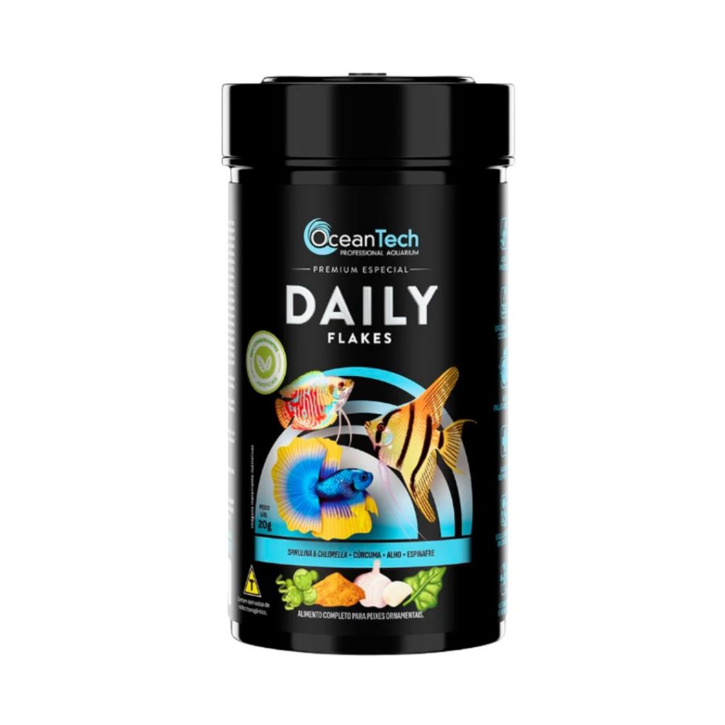 Ração Para Peixe Daily Flakes 20G OCEAN TECH
