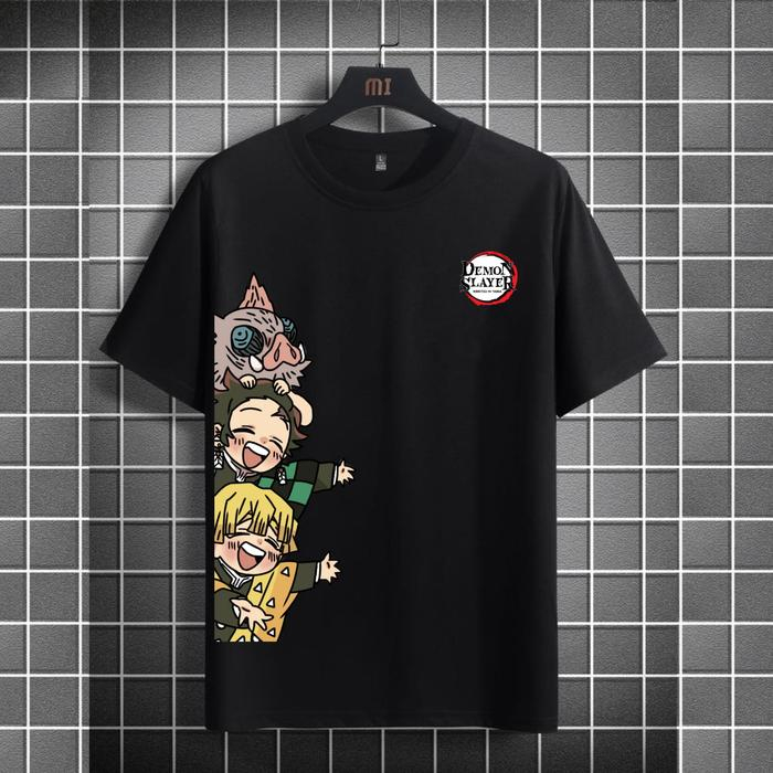 Camiseta Básica ou Oversized Anime Manga Demons Slayer Personagens Cut Arte Japan Moda Geek