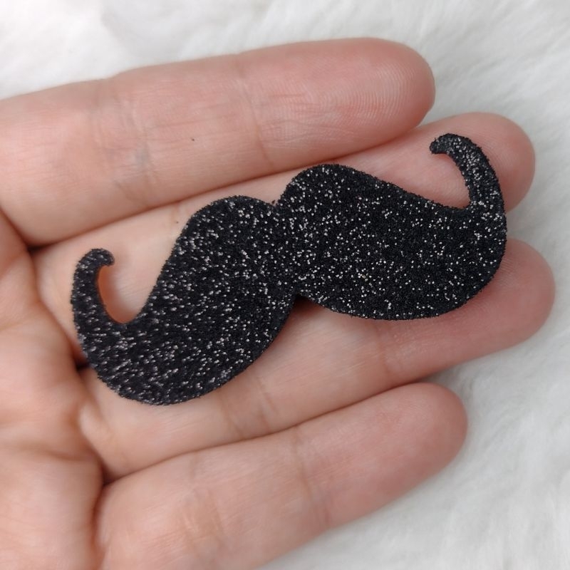 kit Aplique EVA Bigode 5cm – Decoração Festa Infantil, Bolo Fake, Artesanato e Recursos Pedagógicos