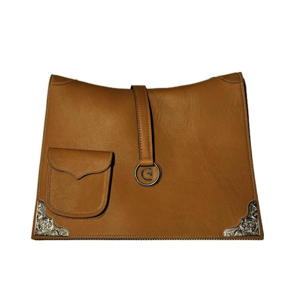 Badana Baldrana Com Bolsos Luxo Couro Legitimo
