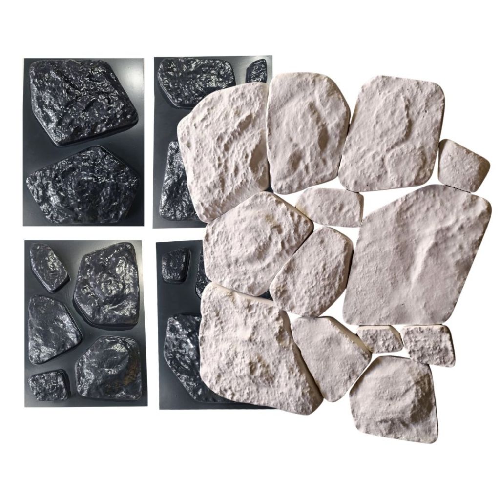 Molde Forma Abs 13 Pedras Moledo Gesso Cimento Rústico em Oferta na Shopee