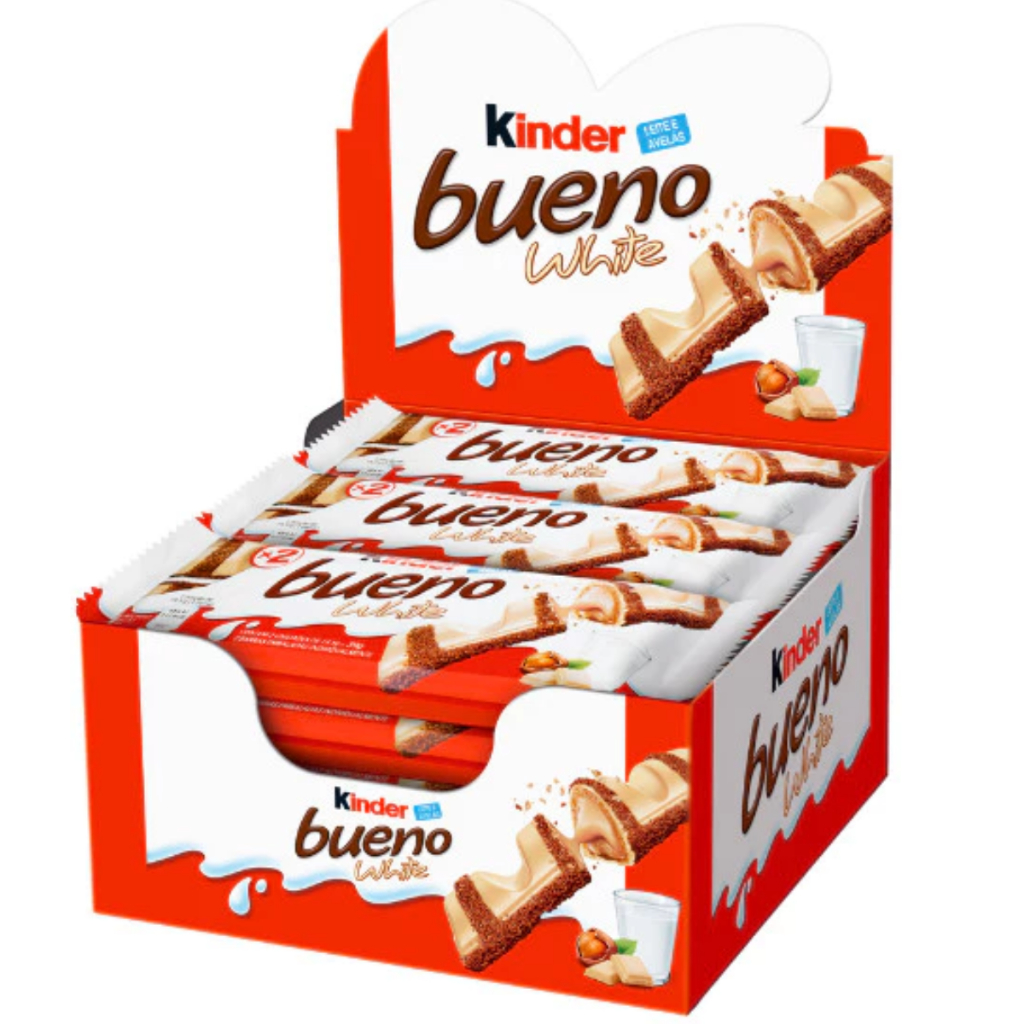 KINDER BUENO WHITE 40G (CX C/15 UN)