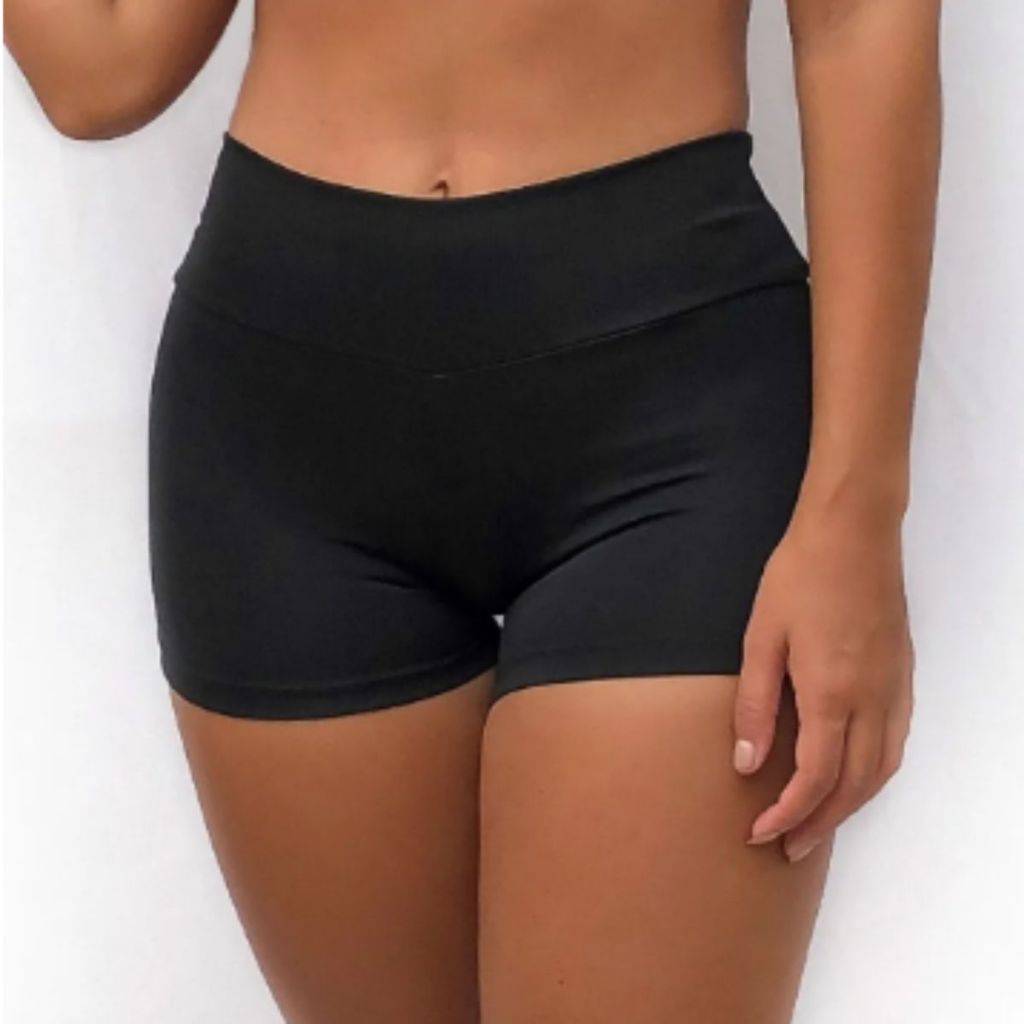 SHORT POLIAMIDA SEM BOLSO ZERO TRANSPARÊNCIA.