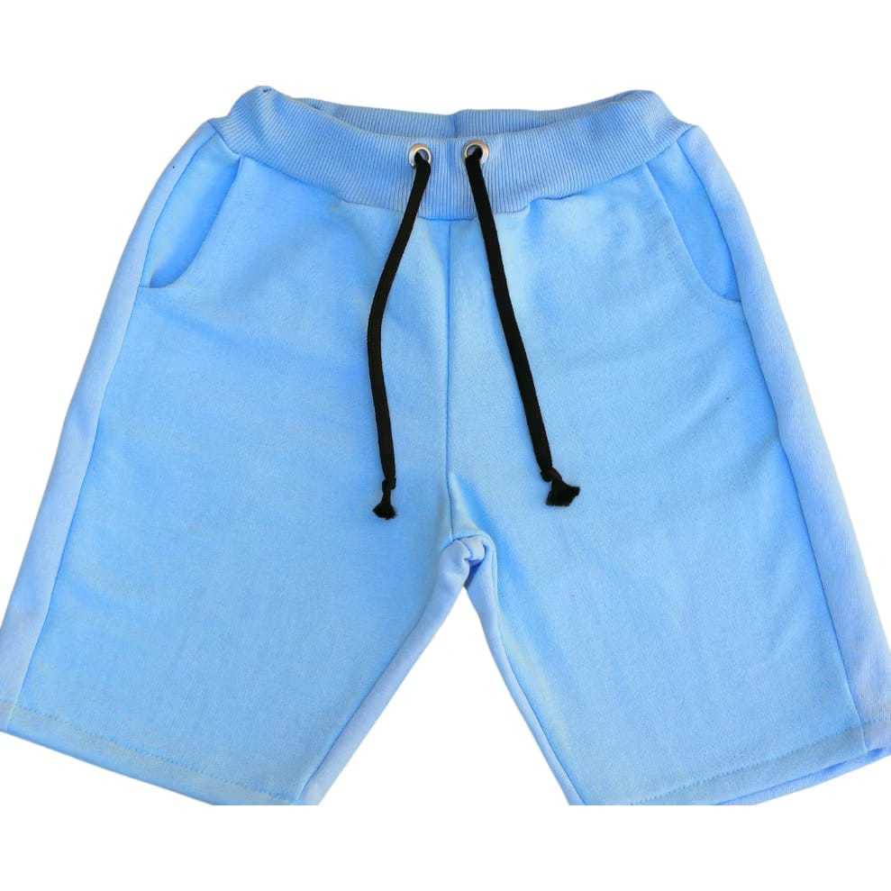 Short Infantil Juvenil Moletinho Confortável Básico Liso Menino