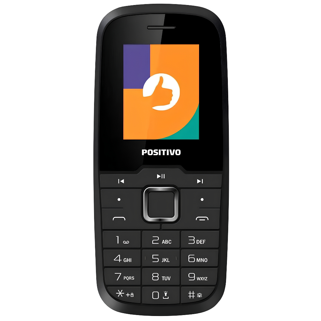 Celular Positivo P26 Desbloqueado Dual Chip com Teclas Grandes e Lanterna para Idosos