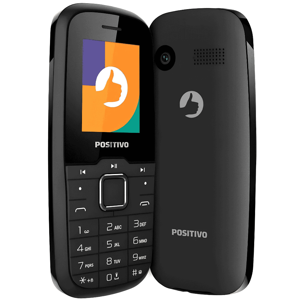 Positivo P26 Dual Chip Celular para Idosos com Lanterna, Rádio FM e Teclado Grande