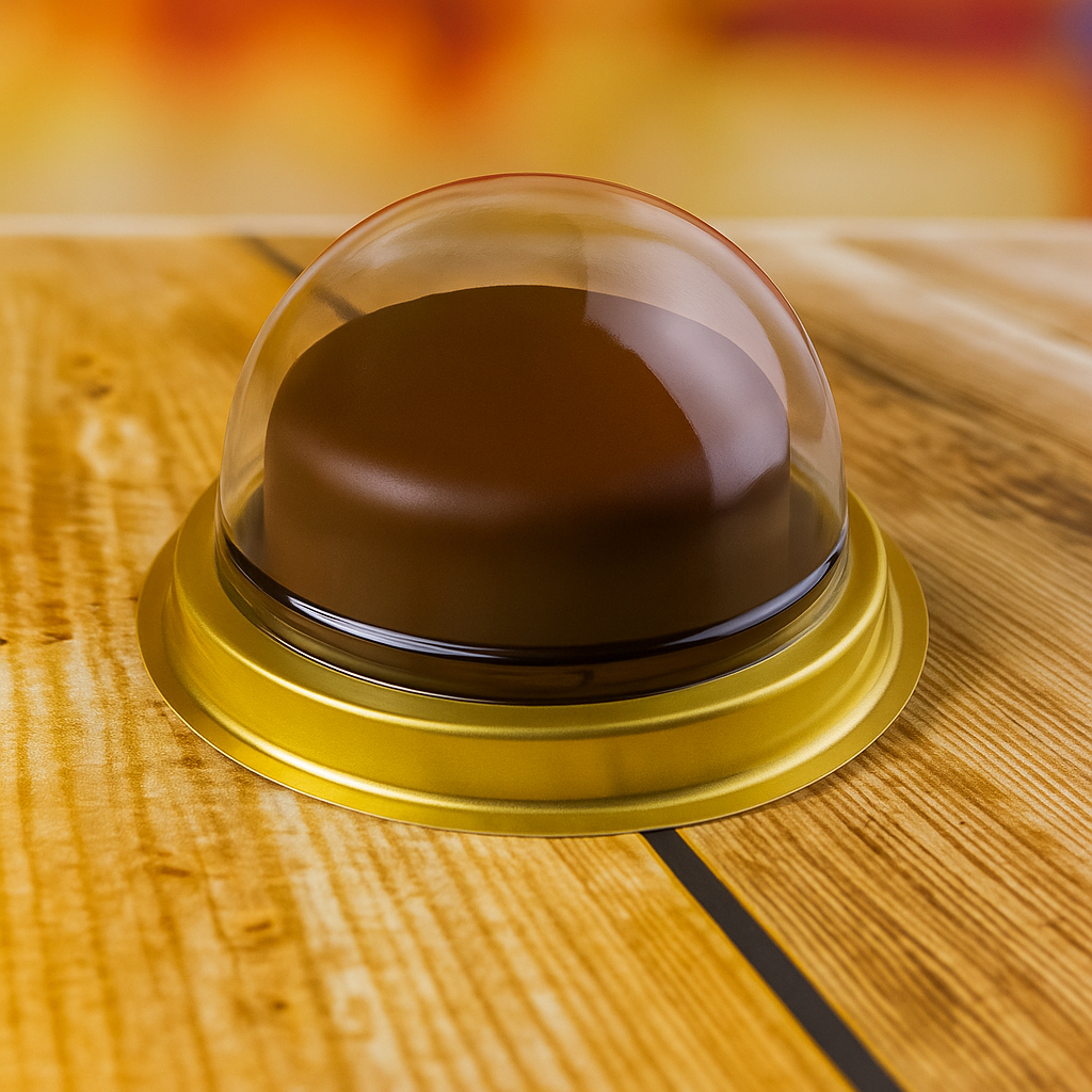 10 CAIXA PARA PÃES DE MEL, TRUFAS E ESFERAS - DOURADO BWB14220 (CHOCO)