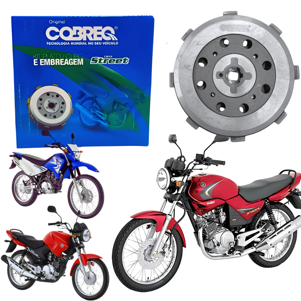 Kit Embreagem Completo Ybr 125 Ybr125 2000 2001 2002 2003 2004 2005 2006 2007 2008 Original Cobreq em Oferta na Shopee
