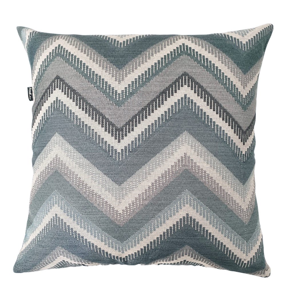 Almofada Decorativa Premium 40x40cm Jacquard Cartagena Azul J2 em Oferta na Shopee