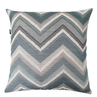 Almofada Decorativa Premium 40x40cm Jacquard Cartagena Azul J2 em Oferta na Shopee