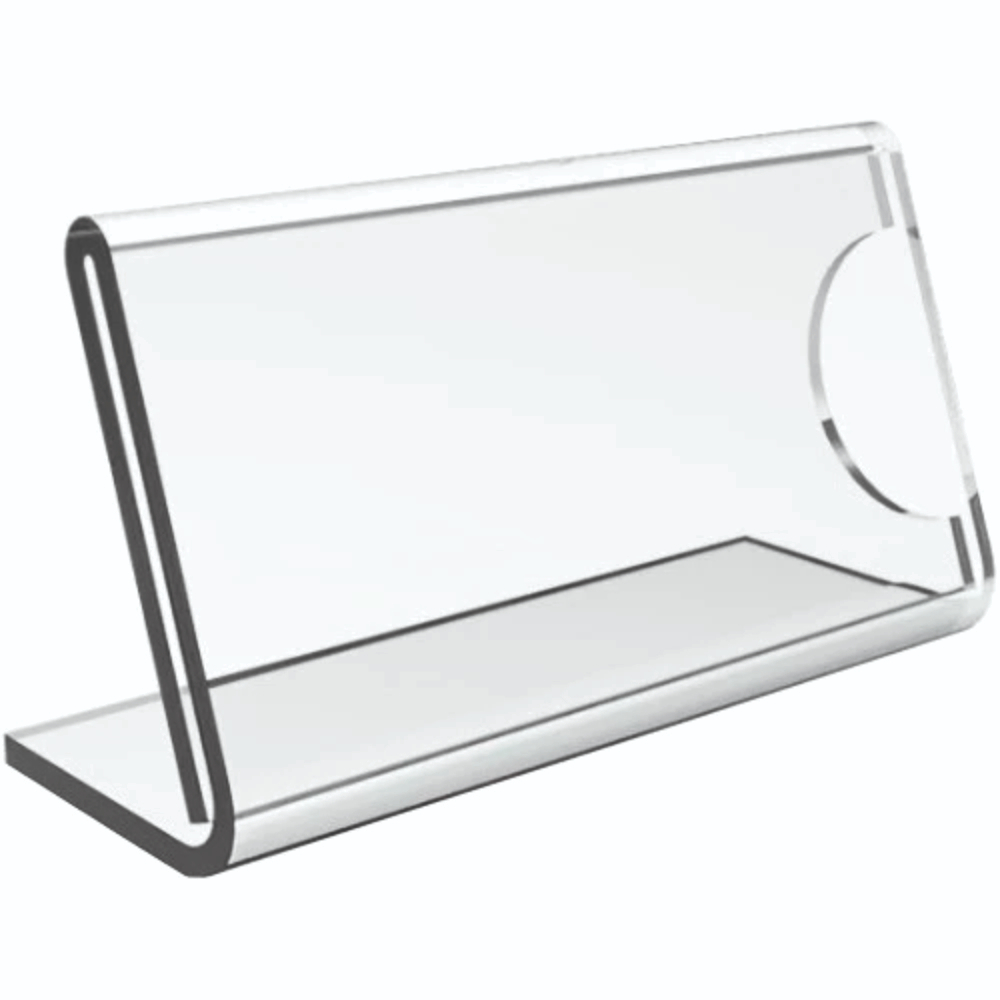 Kit 10 Display Acrílico Porta Preço 7x4cm Etiqueta Expositor Buffet Vitrine