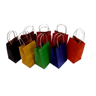 Sacola LC Liso Colorido Kraft Natural Alça Natural c/10un em Oferta na Shopee