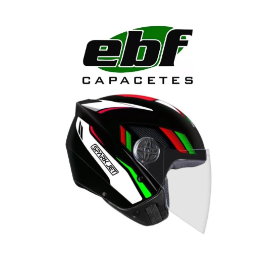 Capacete Moto Aberto Ebf Spark Jet Sting
