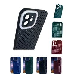 Capinha Compatível IPhone Case 11 12 13 14 15 PRO MAX , 15 PLUS com orifícios de ventilação REF wih