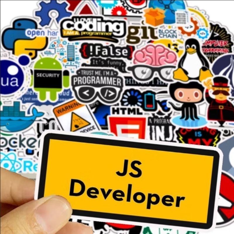 Kit 30 Adesivos Programação Geek Dev – Notebook, PC, Celular, TI, Linguagens, Docker, Linux, Python, PHP, HTML