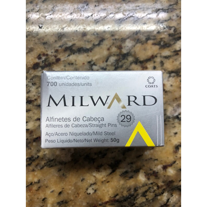 Alfinetes de cabeça aço tam 29 - com 700 unidades em Oferta na Shopee