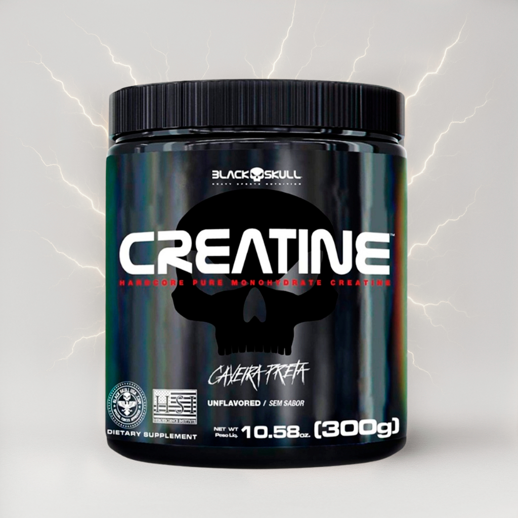 Creatina 100% Pura Black Skull Monohidratada - 300g