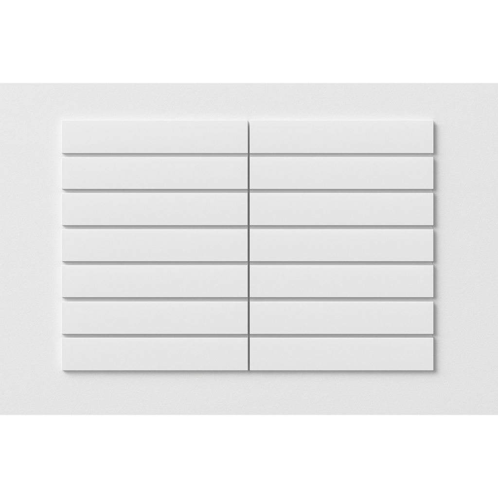 Painel Canaletado MDF 30x60cm Branco | Expositor de Parede Loja, Feiras e Organização