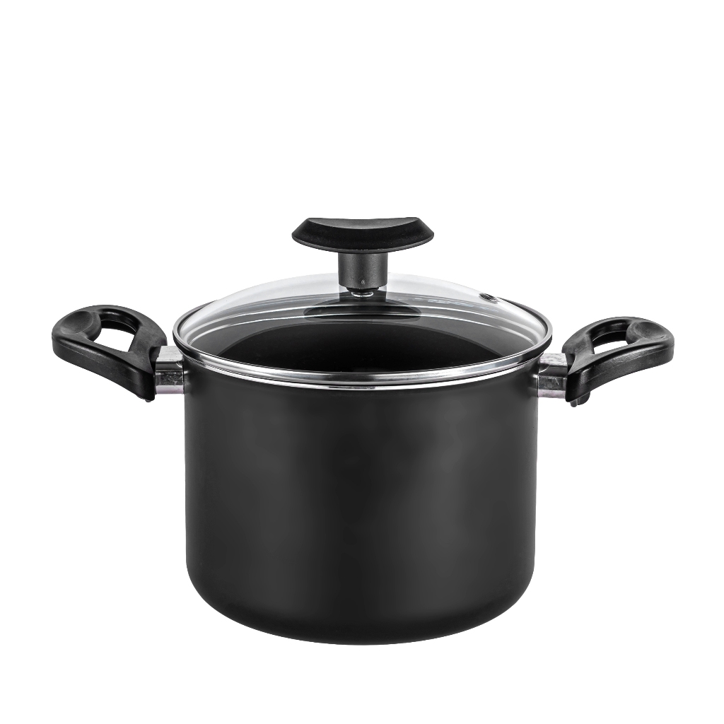 Caldeirão Antiaderente Duas Alças com Tampa de Vidro em Oferta na Shopee