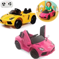 Carro Elétrico Infantil 6V Esportivo 25kg Motorizado Veículo Bivolt Controle Remoto Farol Som Luz