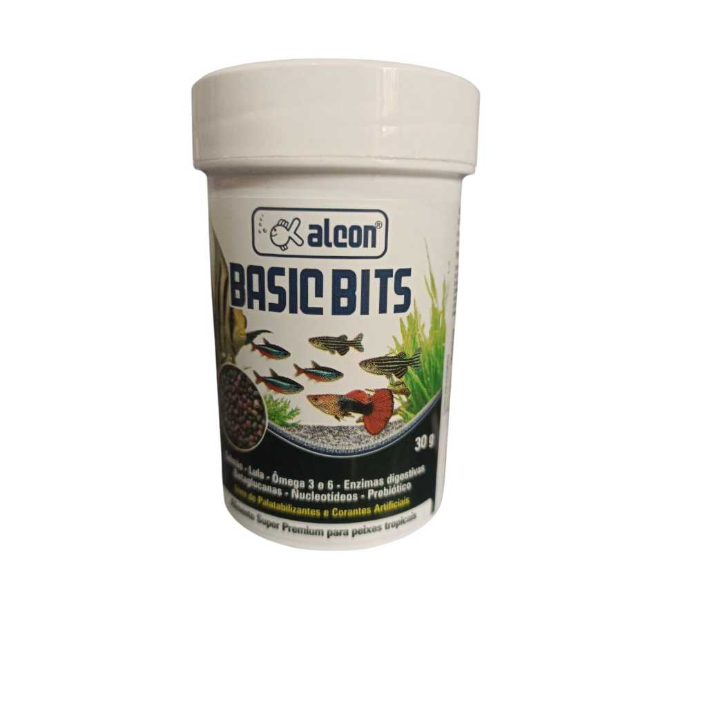 Alcon Basic Bits Alimento Super Premium Peixes Tropicais 30g