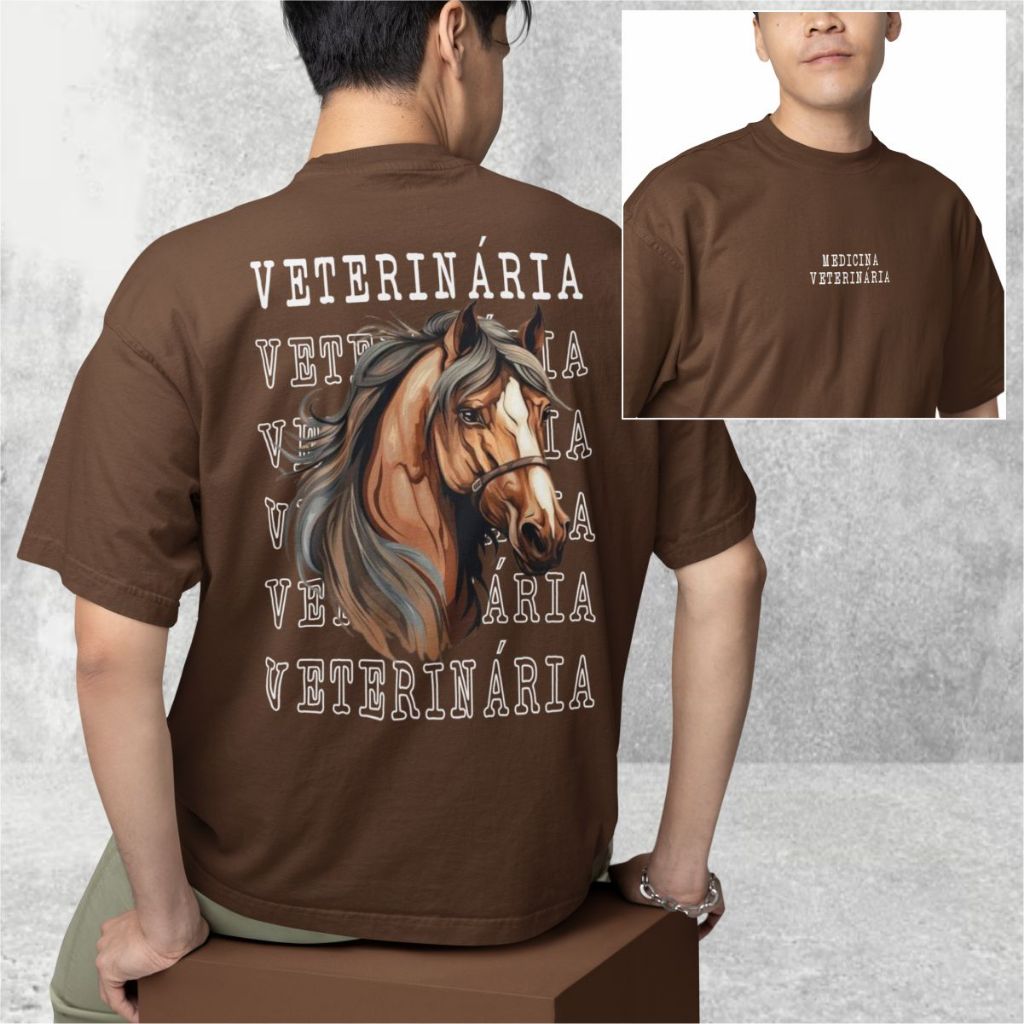 Camiseta Medicina Veterinária Camisa Curso Veterinária 100% Algodão Premium