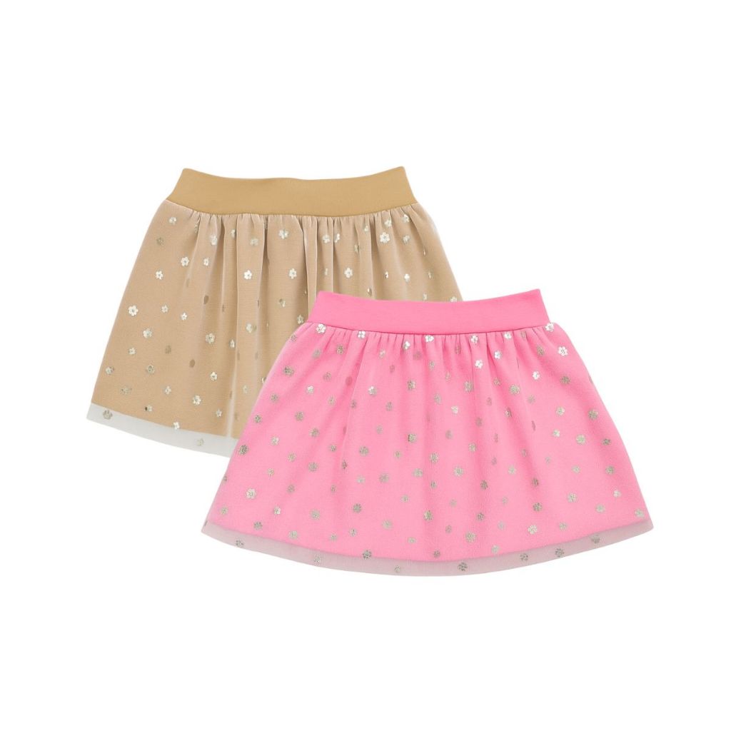 Kit 2 Saia Shorts Cotton Premium Menina Infantil Juvenil 4 a 14 Anos Com Tule Antialérgico Toque Macio Confortável