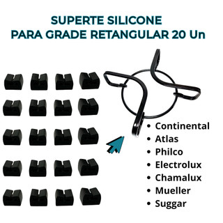 Kit 20 borrachinhas grade retangular Brastemp