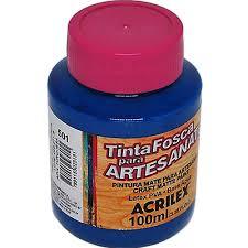 Tinta PVA 37 ml Azul Turquesa - Acrilex