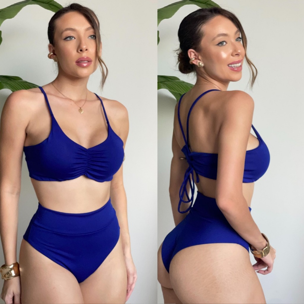 Biquini Plus Size Calcinha Fio Dental Asa Delta Para Gordinhas Cortininha Bikini Plus Size Biquine Praia Piscina