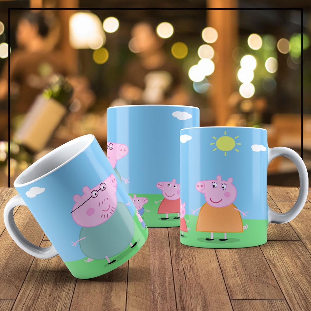 Caneca Infantil Plástico Peppa Pig, Copo Infantil, Caneca, Brinquedo Infantil, Produto Infantil