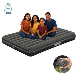 Colchão Inflável Casal Elétrico Bivolt com Bateria De Lítio USB Removível Queen Bestway em Oferta na Shopee