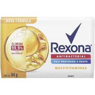 Sabonete Em Barra Rexona Antibacterial Multivitaminas 84g em Oferta na Shopee