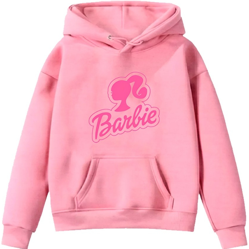 Blusa de Frio Moletom Infantil Menina Barbie Fofo Agasalho Quentinho