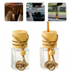 Kit 10 Vidros Quadrado Para Aromatizador Difusor Pingente Para Casa / Carro 10ml