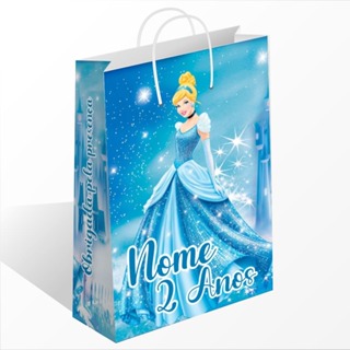 Sacolinha Cinderela Personalizada Com Nome Sacolinha Surpresa Sacolinha de Festa em Oferta na Shopee