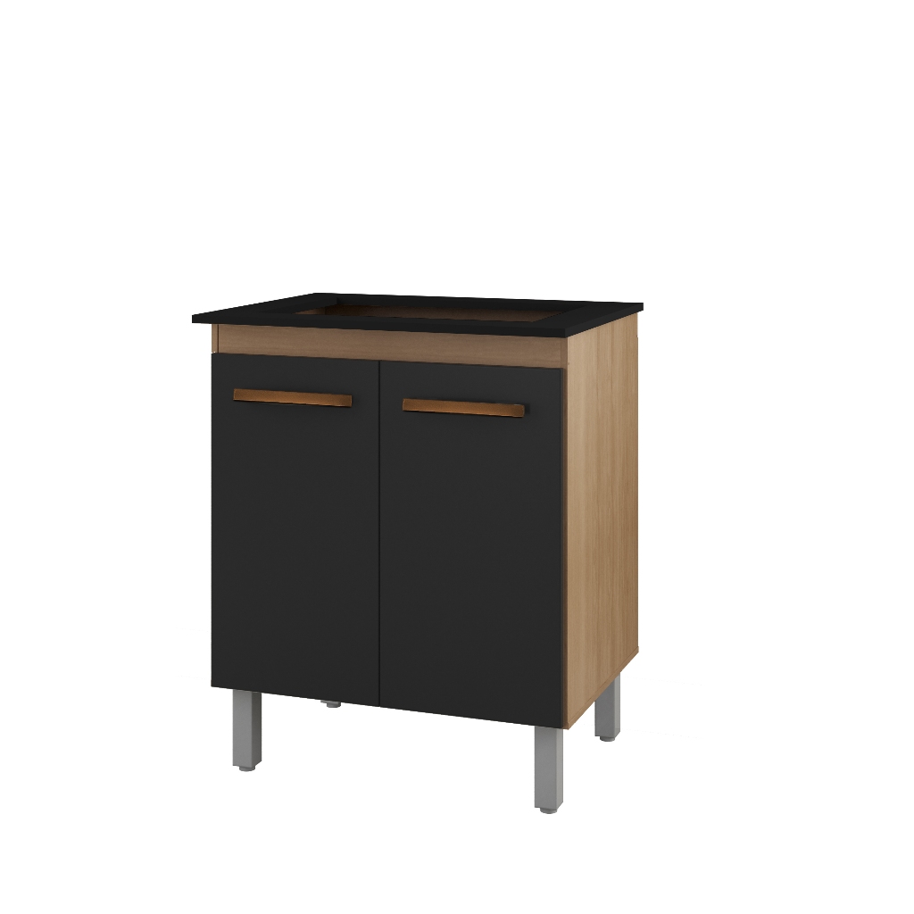 Balcão De Cozinha Jade Para Cooktop 2 Portas - Pac Store